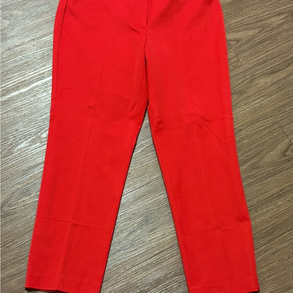 J Jill NWT 8P Women's Red crop Pants! Excellent quality & comfort! Super savings